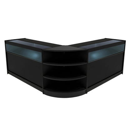 Theseus LED Shop Counter Set LM60 & 2 x B1500 - Black