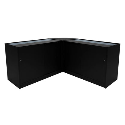 Demeter LED Shop Counter Set K1500, B1500 & LM60 - Black