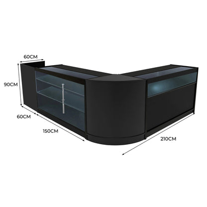 Polaris LED Shop Counter Set K1500, B1500, TB60 & CM60 - Black