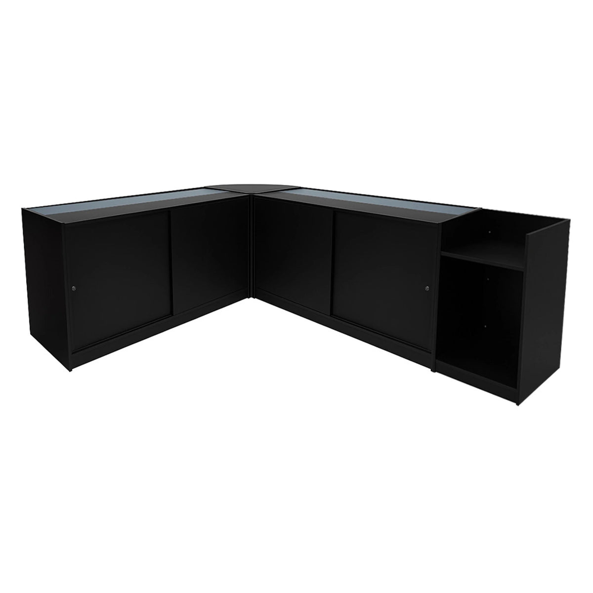Sagittarius LED Shop Counter Set LM60, TB60 & 2 x B1500 - Black