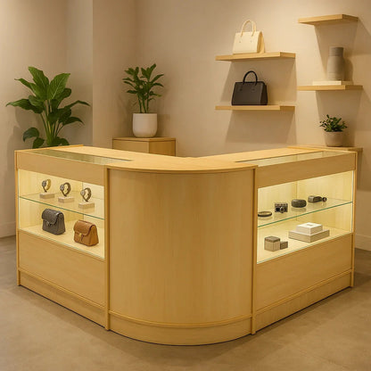 Selene LED Shop Counter Set CM60 & 2 x C900 - Maple