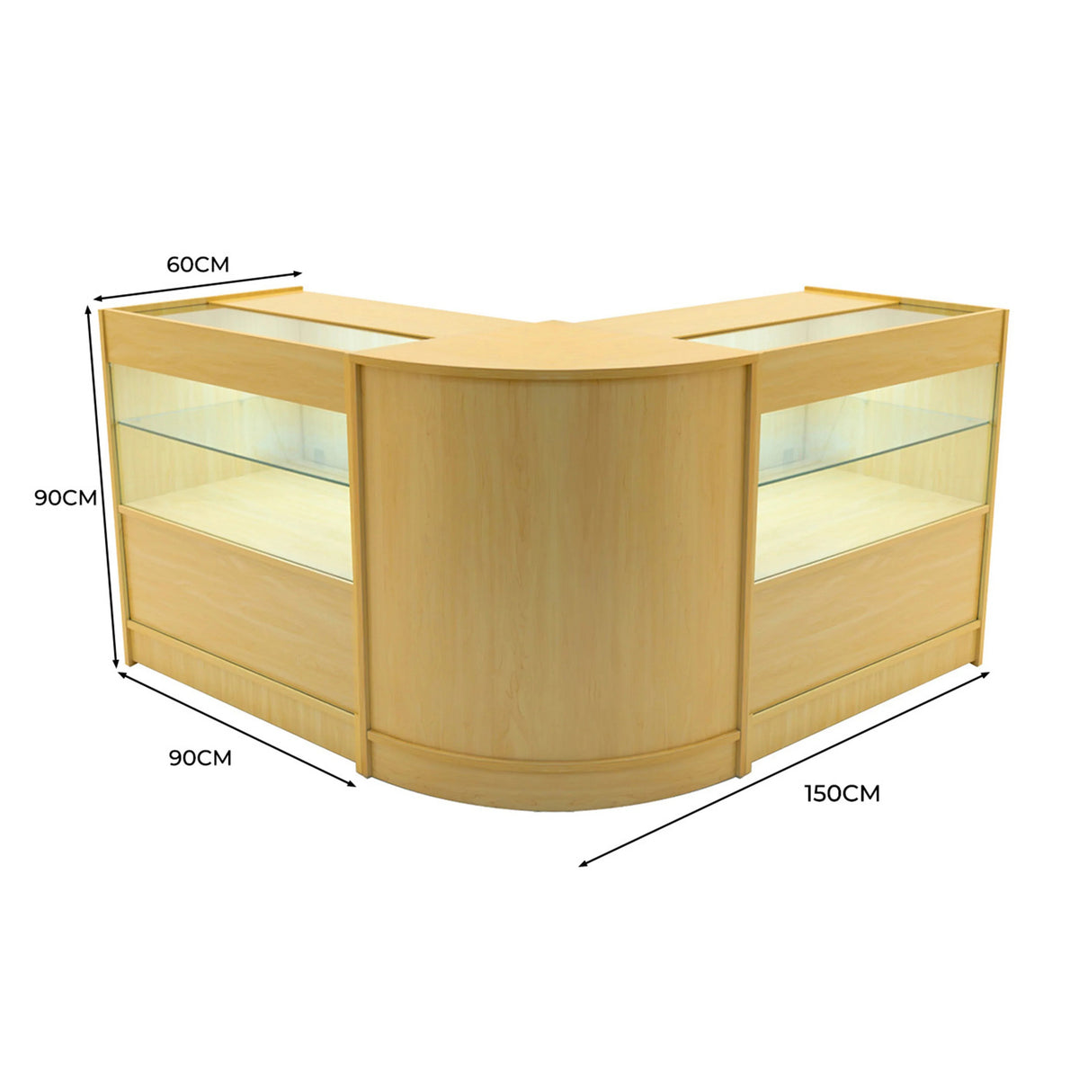 Selene LED Shop Counter Set CM60 & 2 x C900 - Maple
