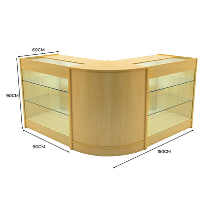 Helios LED Shop Counter Set CM60 & 2 x K900 - Maple