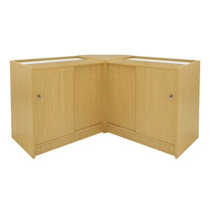 Harmonia LED Shop Counter Set B900, C900 & LM60 - Maple