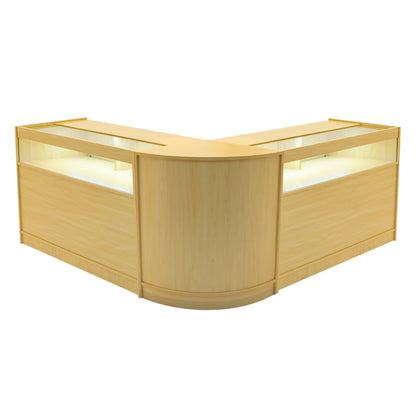 Iris LED Shop Counter Set CM60 & 2 x B1200 - Maple