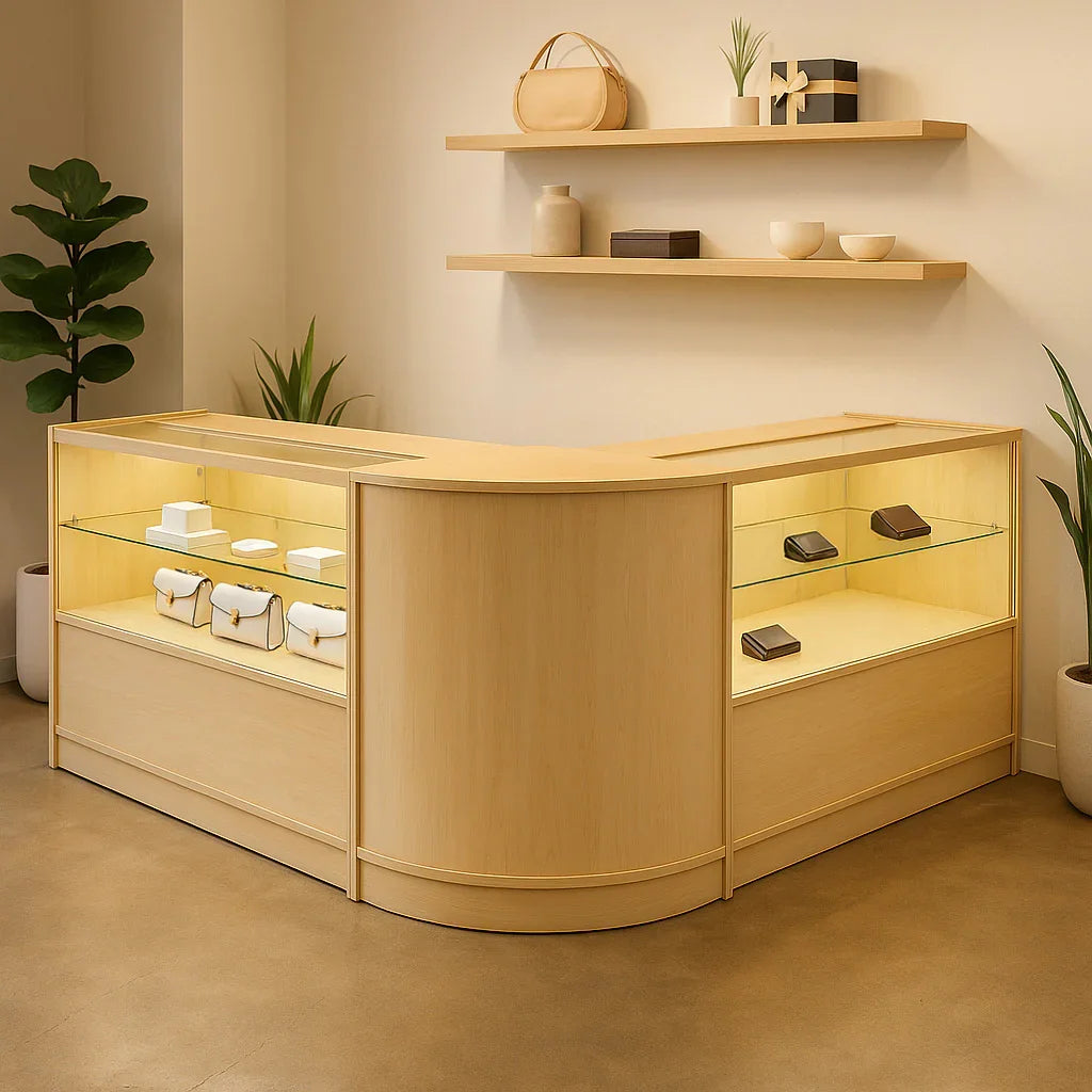 Selene LED Shop Counter Set CM60 & 2 x C1200 - Maple