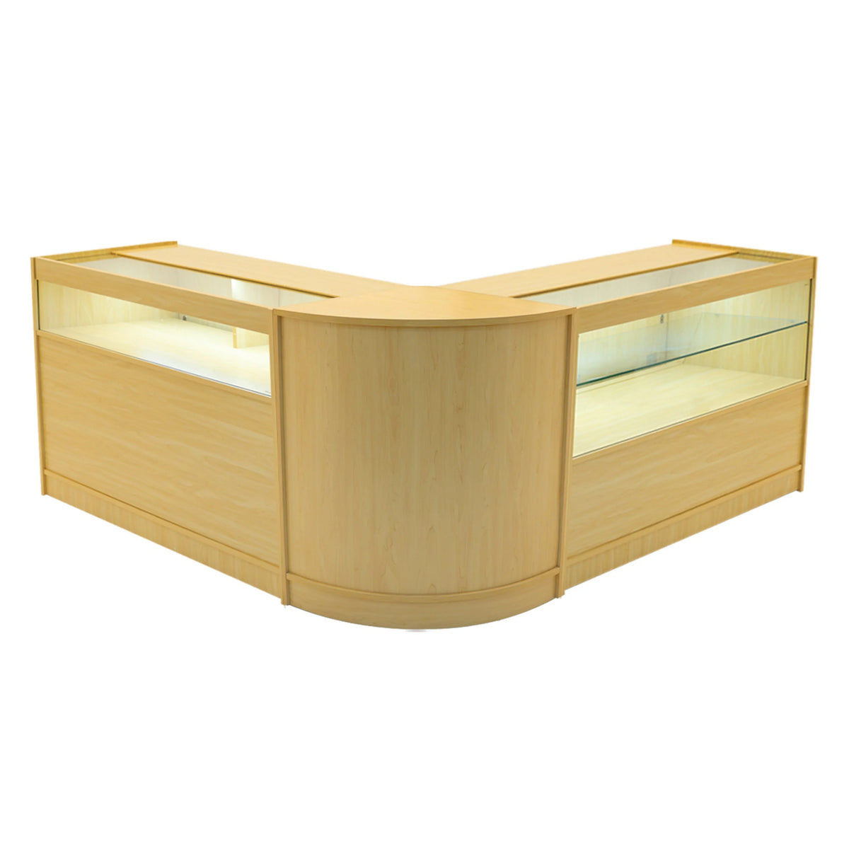 Adonis LED Shop Counter Set B1200, C1200 & CM60 - Maple