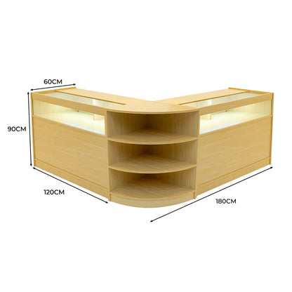Theseus LED Shop Counter Set LM60 & 2 x B1200 - Maple