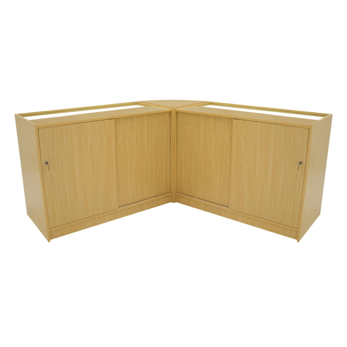 Harmonia LED Shop Counter Set B1200, C1200 & LM60 - Maple