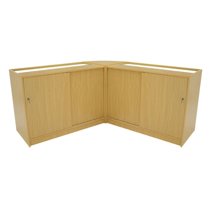 Harmonia LED Shop Counter Set B1200, C1200 & LM60 - Maple