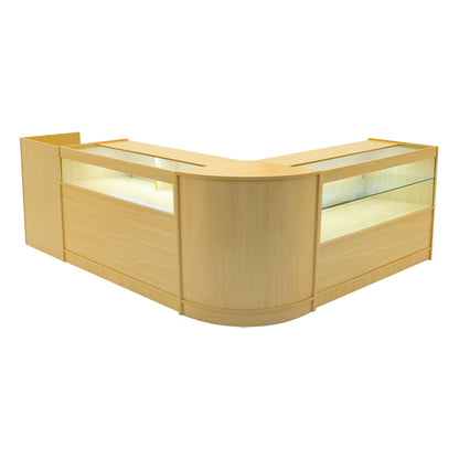 Gravity LED Shop Counter Set B1200, C1200, TB60 & & CM60 - Maple