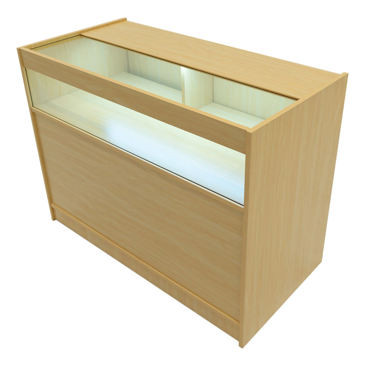 Gravity LED Shop Counter Set B1200, C1200, TB60 & & CM60 - Maple