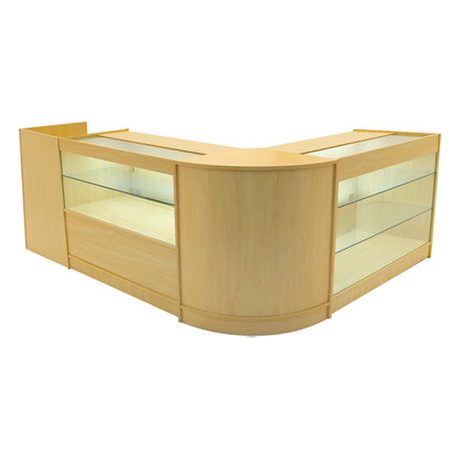 Vega LED Shop Counter Set K1200, C1200, TB60 & CM60 - Maple