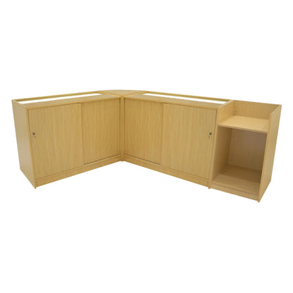 Hyperion LED Shop Counter Set K1200, B1200, TB60 & LM60 - Maple