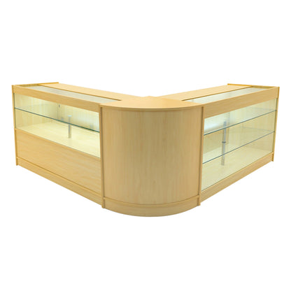 Hera LED Shop Counter Set K1500, C1500 & CM60 - Maple