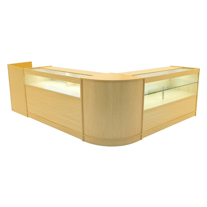 Gravity LED Shop Counter Set B1500, C1500, TB60 & CM60 - Maple