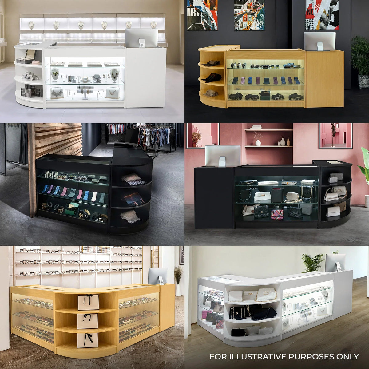 Astro LED Shop Counter Set LM60, TB60 & 2 x K1500 - Maple