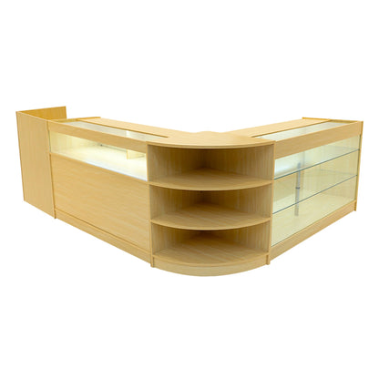 Hyperion LED Shop Counter Set K1500, B1500, TB60 & LM60 - Maple