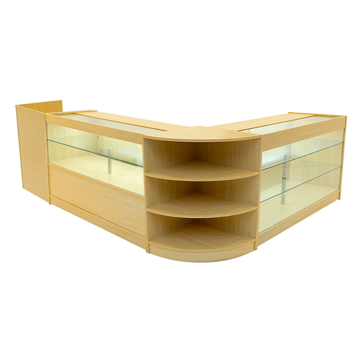 Theia LED Shop Counter Set K1500, C1500, TB60 & LM60 - Maple