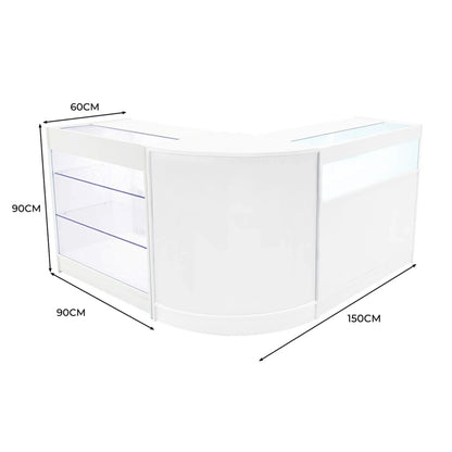 Triton LED Shop Counter Set K900, B900 & CM60 - White