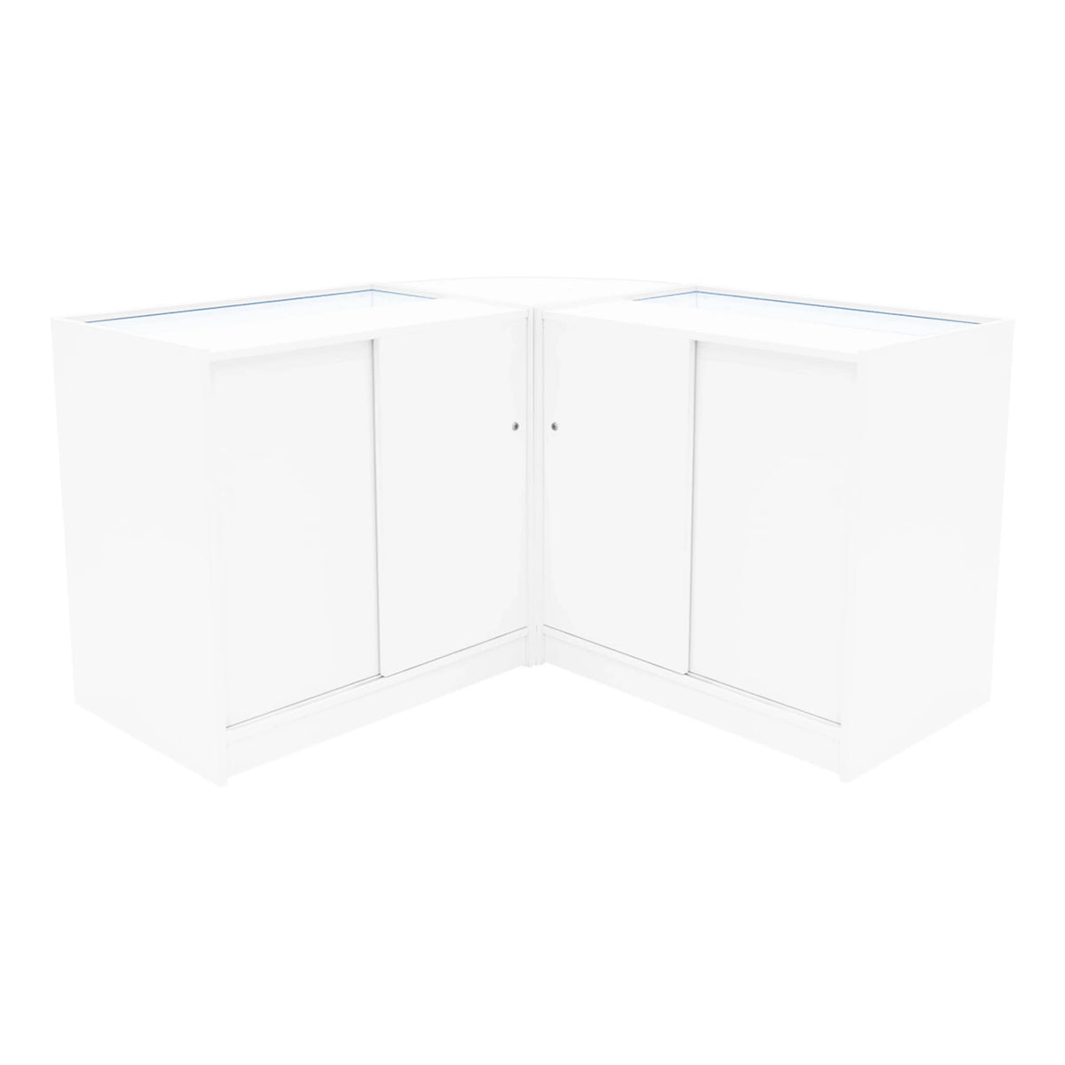 Apollo LED Shop Counter Set LM60 & 2 x K900 - White