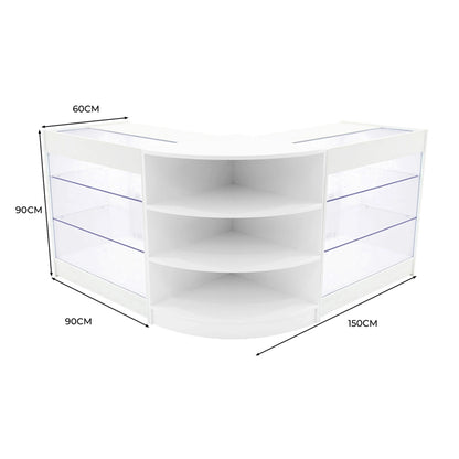 Apollo LED Shop Counter Set LM60 & 2 x K900 - White