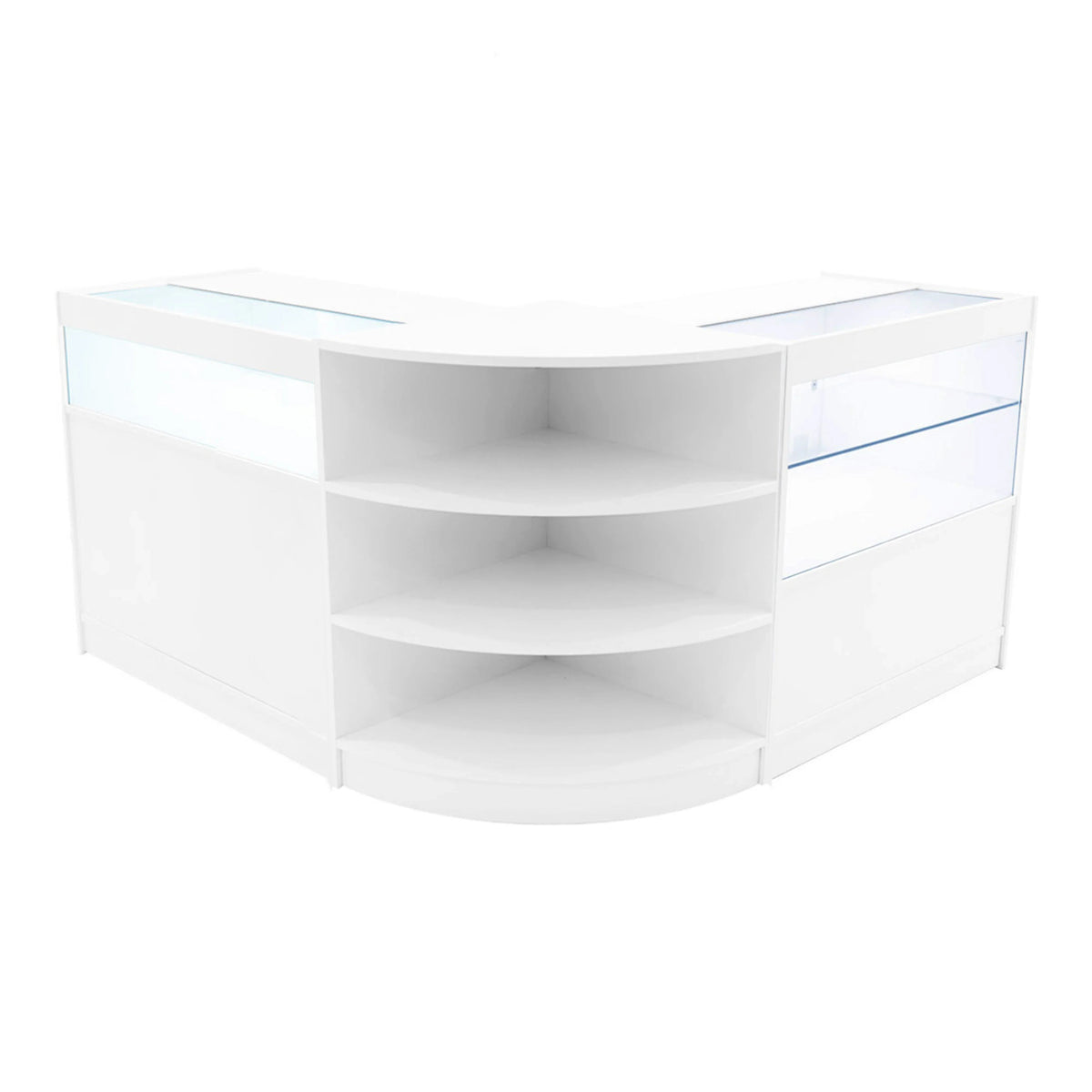 Harmonia LED Shop Counter Set B900, C900 & LM60 - White