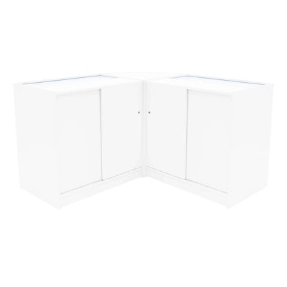 Harmonia LED Shop Counter Set B900, C900 & LM60 - White