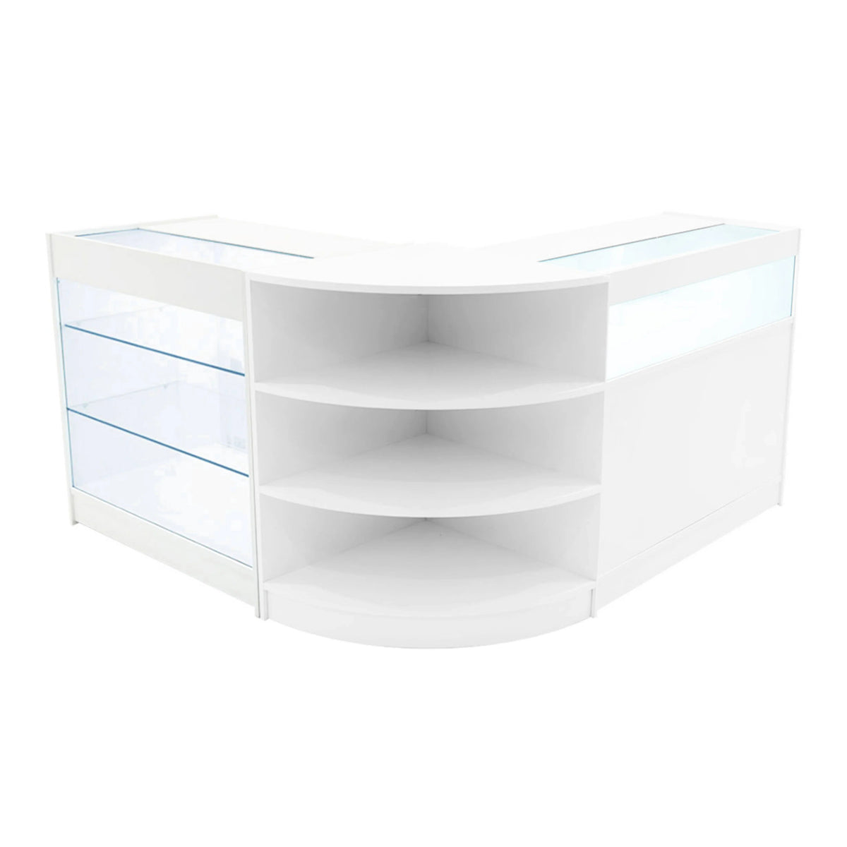 Demeter LED Shop Counter Set K900, B900 & LM60 - White