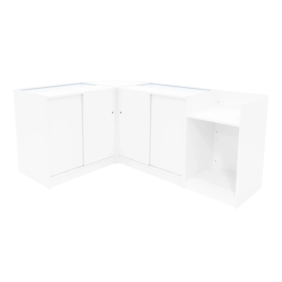 Gravity LED Shop Counter Set B900, C900, TB60 & CM60 - White