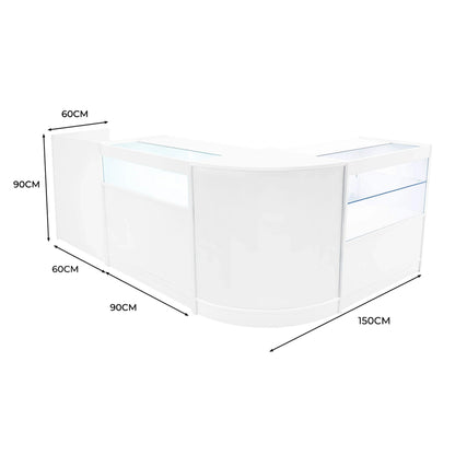 Gravity LED Shop Counter Set B900, C900, TB60 & CM60 - White