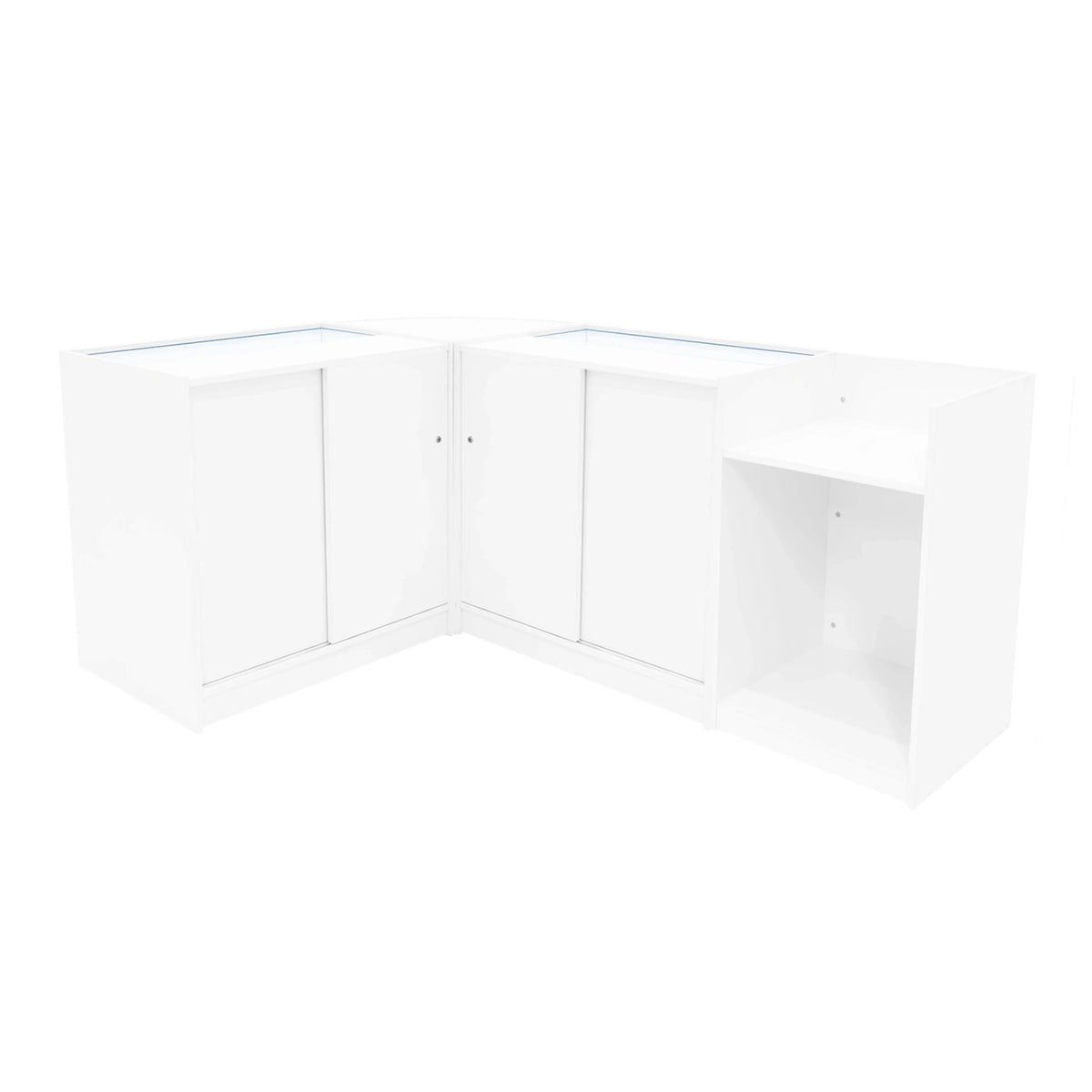 Vega LED Shop Counter Set K900, C900, TB60 & CM60 - White