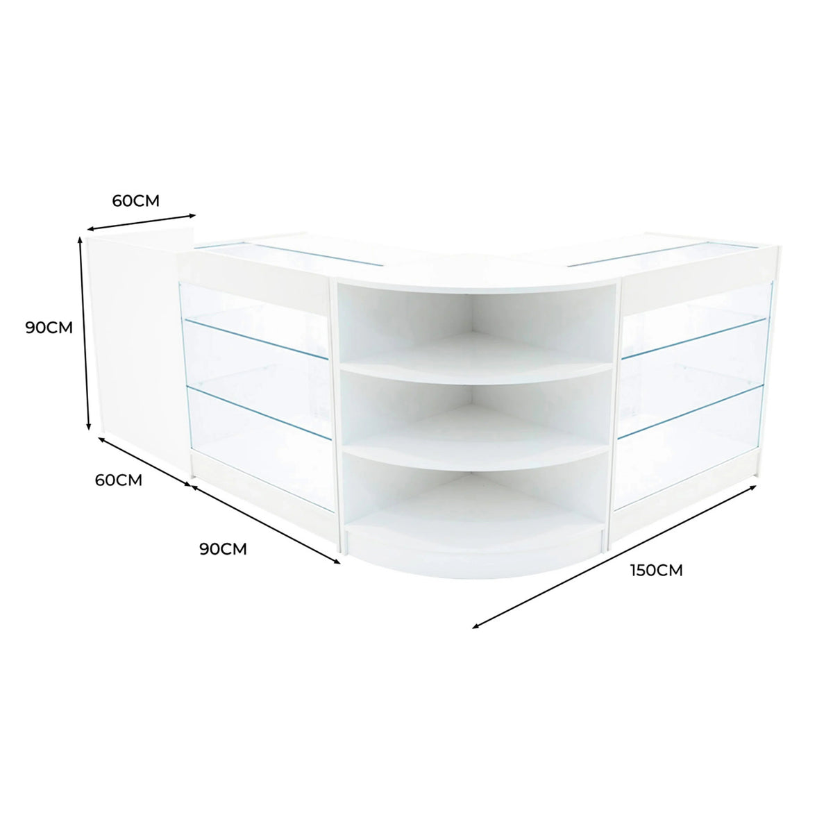 Astro LED Shop Counter Set LM60, TB60 & 2 x K900 - White