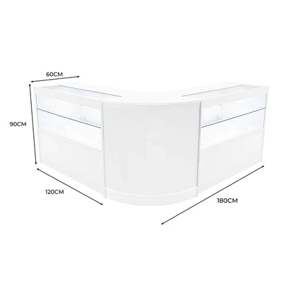 Selene LED Shop Counter Set CM60 & 2 x C1200 - White