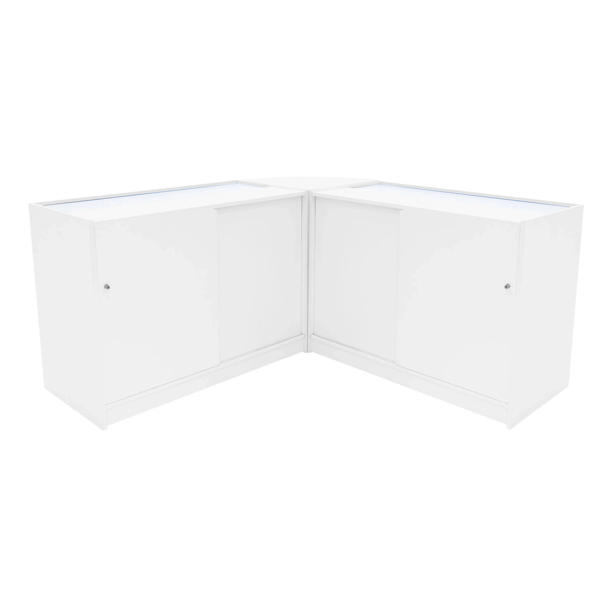 Andromeda LED Shop Counter Set LM60 & 2 x C1200 - White