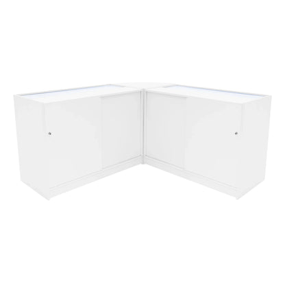 Andromeda LED Shop Counter Set LM60 & 2 x C1200 - White