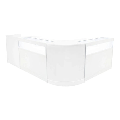 Luna LED Shop Counter Set CM60, TB60 & 2 x B1200 - White
