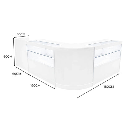 Phoenix LED Shop Counter Set CM60, TB60 & 2 x C1200 - White