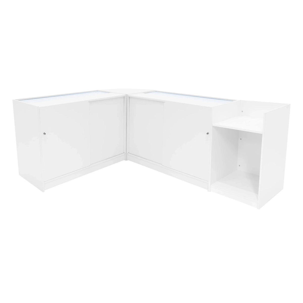 Sagittarius LED Shop Counter Set LM60, TB60 & 2 x B1200 - White