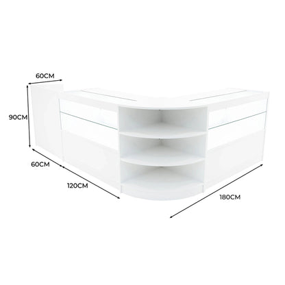 Eclipse LED Shop Counter Set LM60, TB60 & 2 x C1200 - White