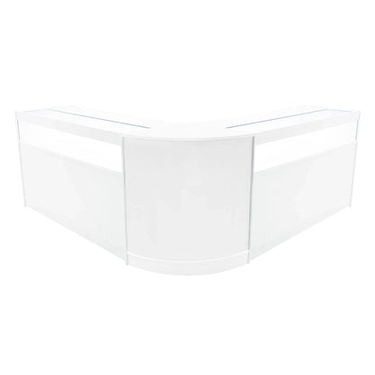 Iris LED Shop Counter Set CM60 & 2 x B1500 - White