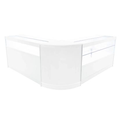 Adonis LED Shop Counter Set B1500, C1500 & CM60 - White