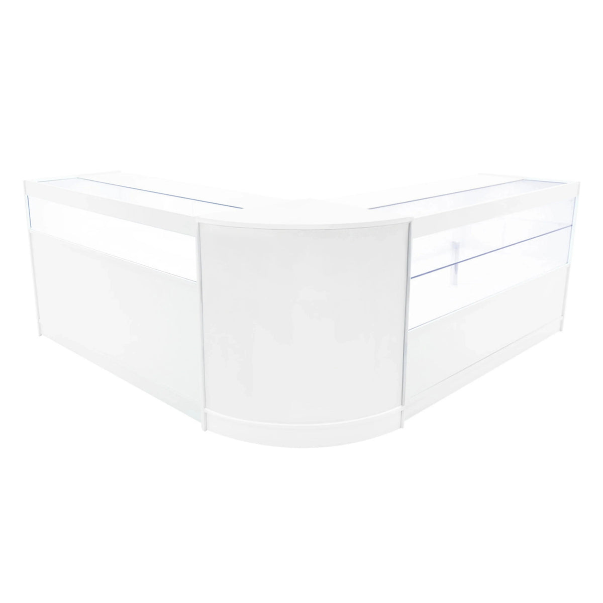 Adonis LED Shop Counter Set B1500, C1500 & CM60 - White