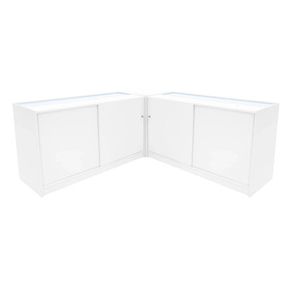 Triton LED Shop Counter Set K1500, B1500 & CM60 - White