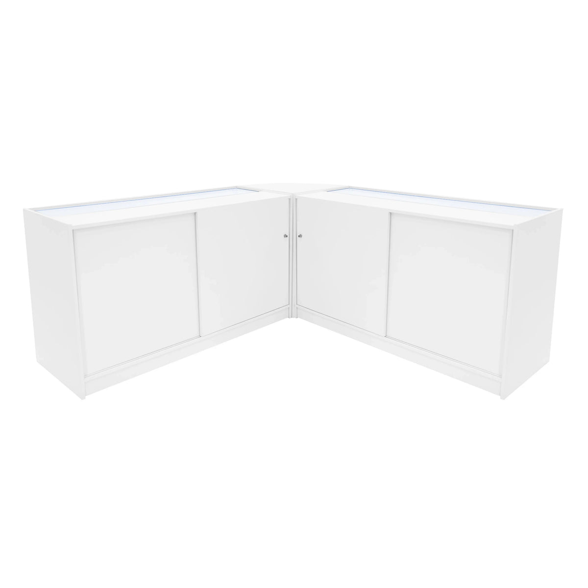 Hera LED Shop Counter Set K1500, C1500 & CM60 - White