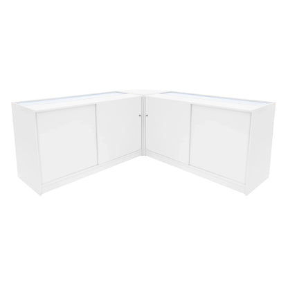 Hera LED Shop Counter Set K1500, C1500 & CM60 - White