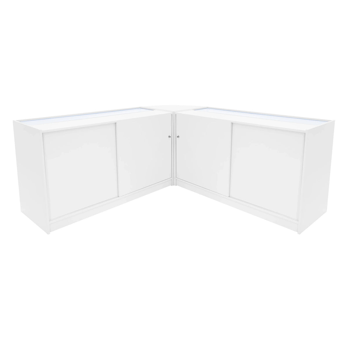 Theseus LED Shop Counter Set LM60 & 2 x B1500 - White