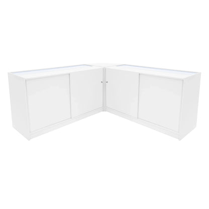 Theseus LED Shop Counter Set LM60 & 2 x B1500 - White