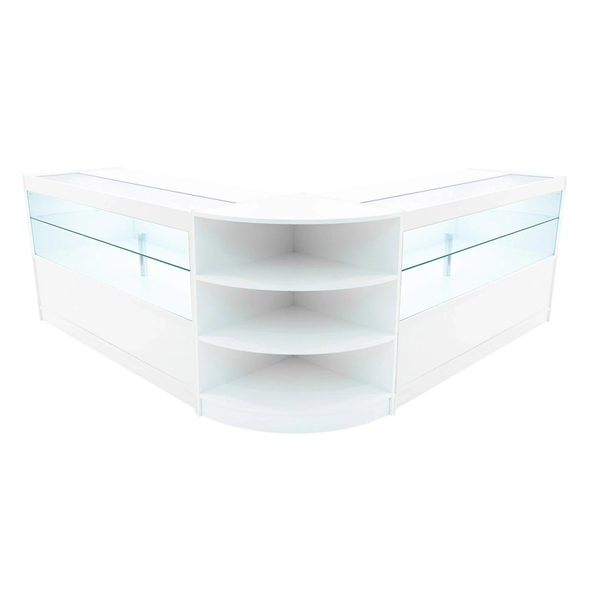 Andromeda LED Shop Counter Set LM60 & 2 x C1500 - White