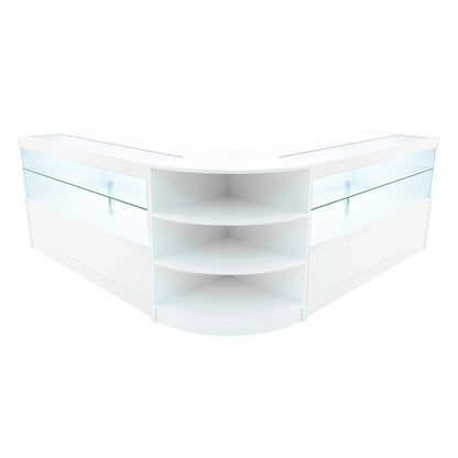 Andromeda LED Shop Counter Set LM60 & 2 x C1500 - White